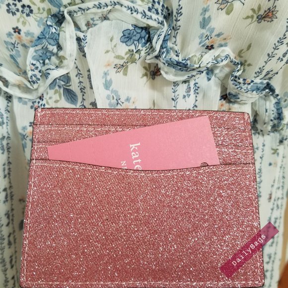KATE SPADE SLIM CARD HOLDER ROSE PINK LOLA CREDIT - Picture 4 of 7